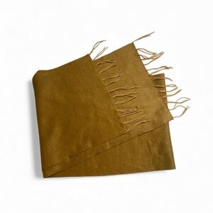 Tan Scarf with Fringe